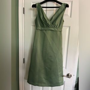 Satin cocktail dress bridesmaids dress